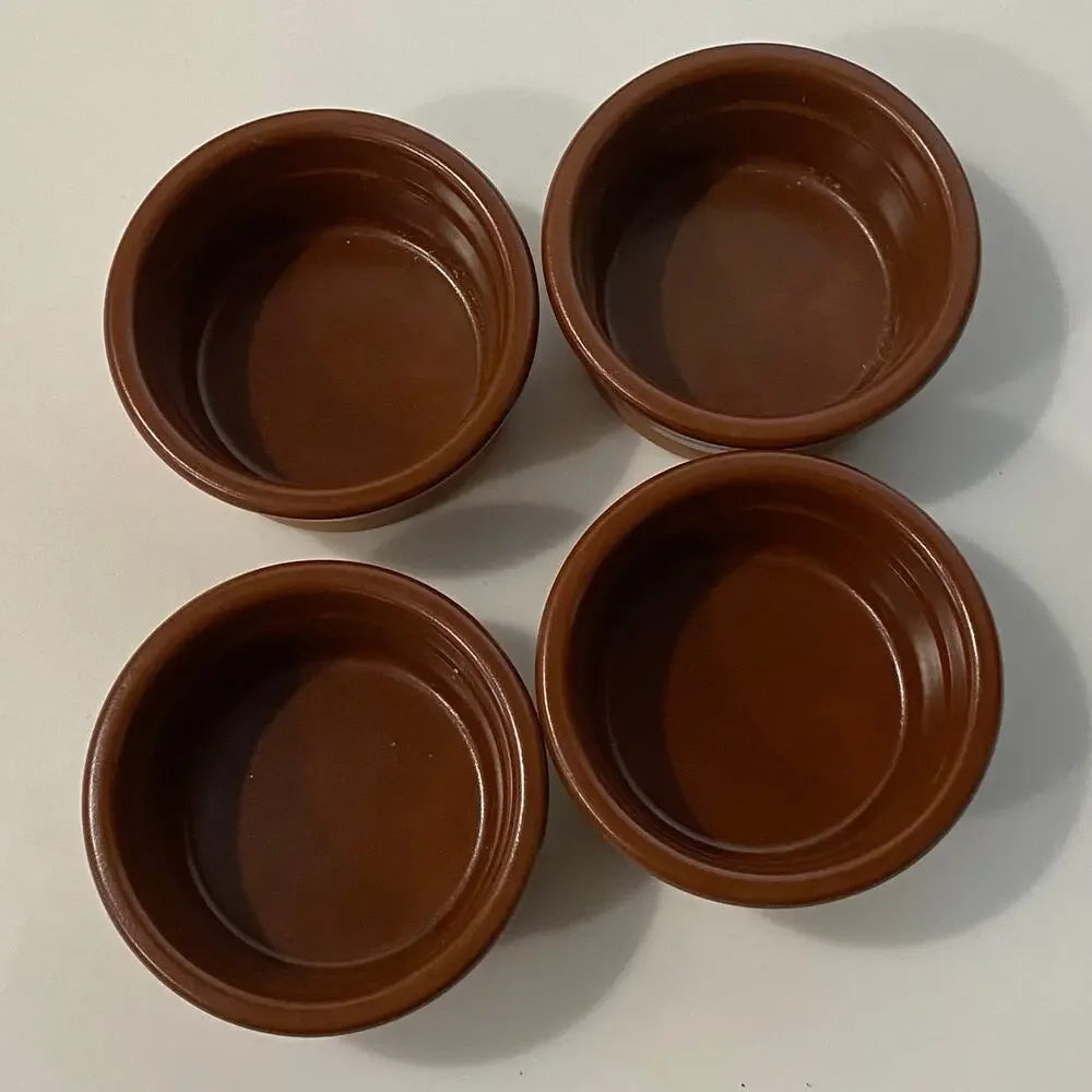 Cermer Terra Cotta‎ Ramekins Set of 4 UNUSED